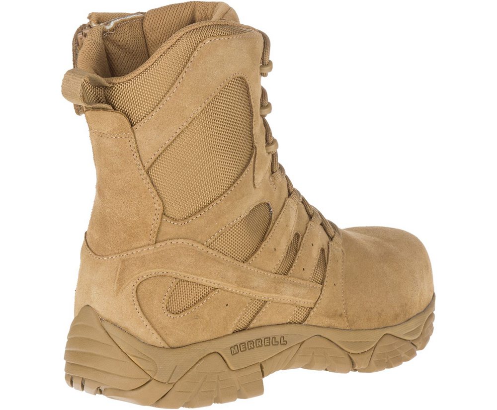 Botas Senhora - Merrell Moab 2 8\" Defense Zip Comp Toe - Caqui - AVX987301